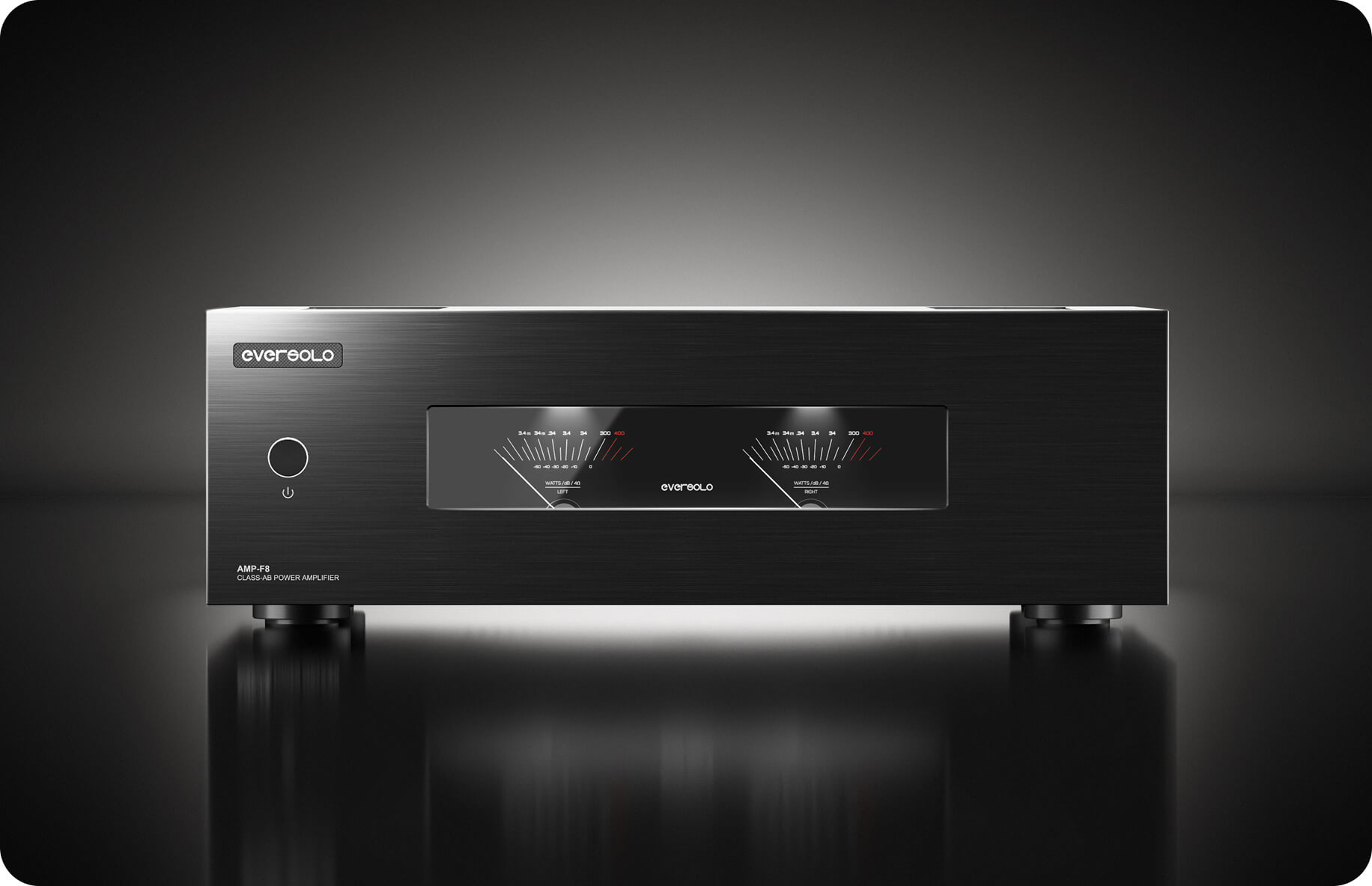 AMP-F8 amplifier front view